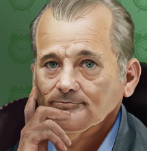 Cover for the Audiobook version of the Big Bad Book of Bill Murray. 2017