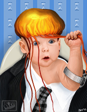 An illustration for an editorial article asking the question, 'Can a Jellyfish Unlock the secrets of Immortality?' 2012